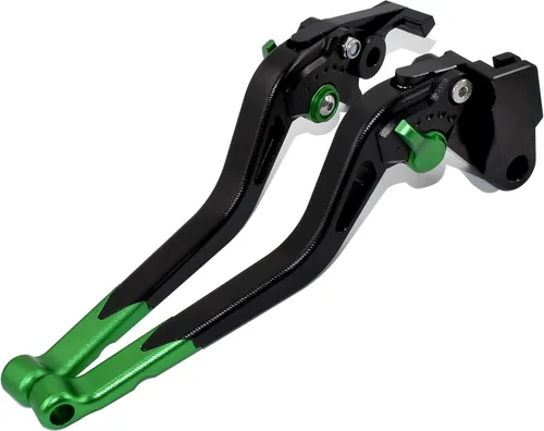 Vista 11 de ESPEEDMTC para Kawasaki Ninja H2 H2R 2015-2020 Aleación de aluminio modificada CNC Accesorios de palanca de embrague de freno de tamaño largo (rojo)