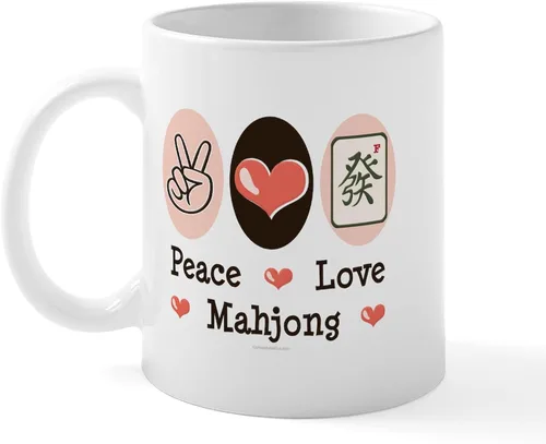 Vista 9 de CafePress Mahjong Mugs - Taza de café de cerámica de 11 oz (11.0 fl oz)