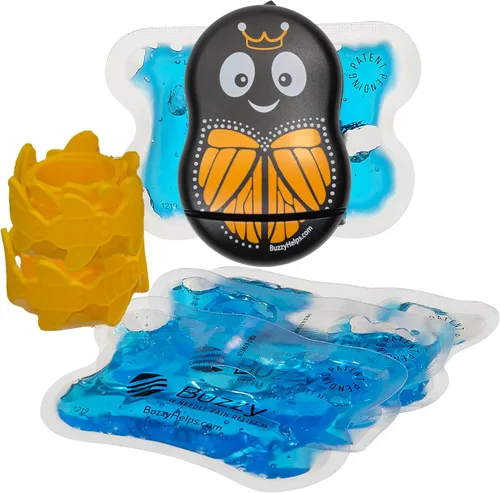 Vista 7 de Buzzy Kit de atención médica (negro) – FDA/510 (k) paquete de hielo vibratorio para uso clínico – Confiado por hospitales de todo el mundo – Más