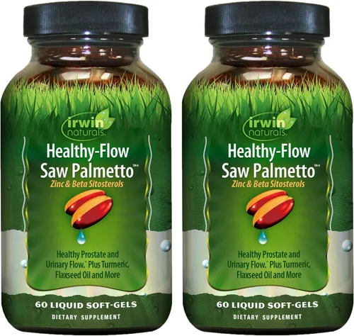 Vista 9 de Irwin Naturals Healthy-Flow Saw Palmetto - 60 geles blandos líquidos - Soporte para próstata y flujo urinario