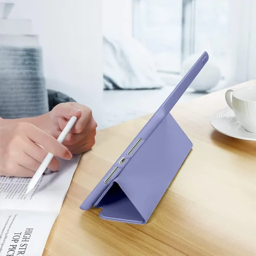 Vista 5 de Funda compatible con Apple iPad 9.7 2018 iPad 6ª generación/iPad de 5ª generación 2017 con soporte para lápices, funda protectora inteligente