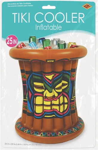 Vista 6 de Beistle 50257 Hielera inflable Tiki de 22 x 25 pulgadas, paquete de 1, multicolor