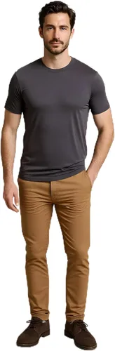 Vista 15 de Camiseta para hombre, sin encogimiento, suave, ajustada, de primera calidad, 100% algodón Supima