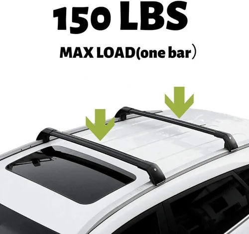 Vista 5 de Barra transversal negra con cerradura para portaequipajes Volvo XC40 2018-2023