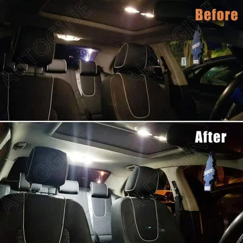 Vista 3 de AUTOGINE Kit de 16 luces LED interiores blancas para Dodge Charger 2011, 2012, 2013, 2014, 2015, 2016, 2017, 2018, 2019, 2020, 2021