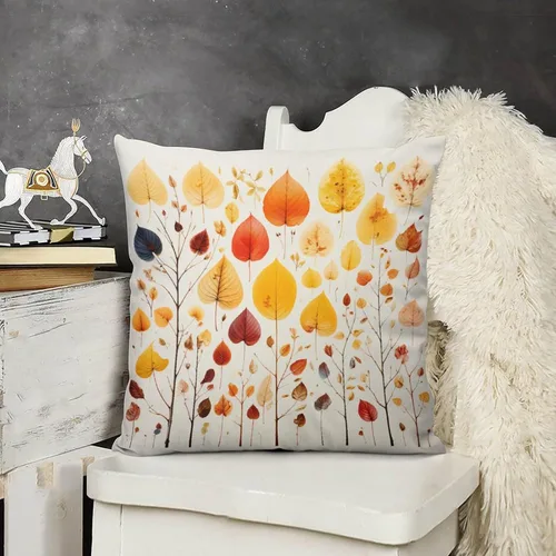 Vista 16 de Funda de almohada de paisaje, campo, otoño, otoño, tamaño estándar, otoño, día de Acción de Gracias, cuadrada, suave, doble cara, impresión, funda