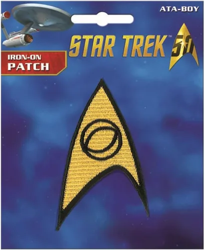 Vista 2 de Ata-Boy Star Trek Science Insignia Parche de parche para planchar, regalos y mercancía..