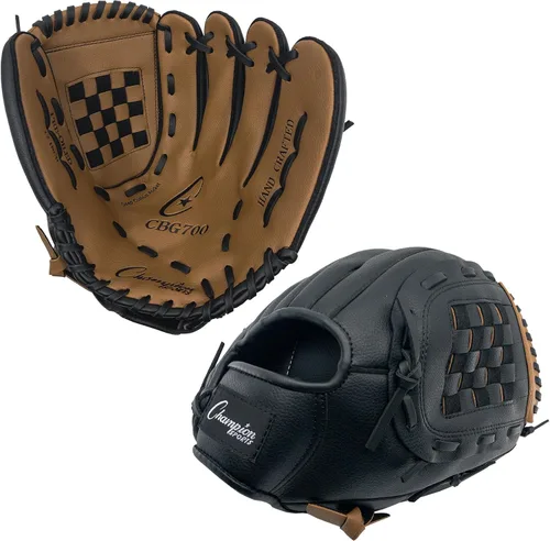Vista 3 de Champion Sports Guante Fielder de 12 pulgadas, sintetizador delantero/trasero de cuero para un agarre cómodo, tejido de cesta cerrada y diseño
