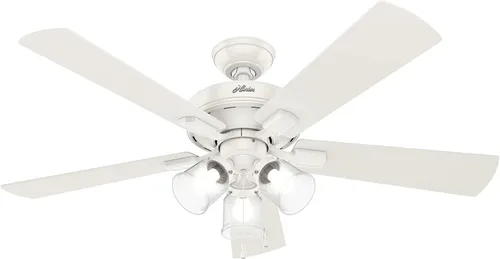Vista 11 de Hunter - Ventilador de techo de interior de 52 pulgadas con luces LED y cadena de tracción, ventilador de techo de montaje estándar, 5 cuchillas