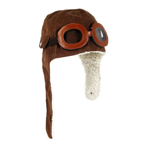 Vista 2 de Ewanda store - Gorro de lana con orejeras para bebé (unisex, color marrón)
