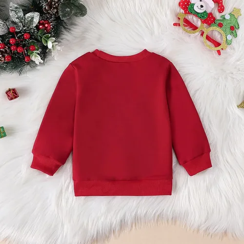 Vista 39 de YINGISFITM Sudadera de manga larga con cuello redondo para bebé, niña, niño, Navidad, suéter de manga larga, ropa de otoño