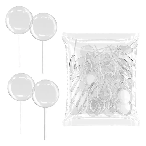 Vista 2 de [Estilo Bola] 50 piezas de 4 ml de pipetas de transferencia de plástico desechables para cupcakes. Cuenta con gotero líquido para cupcakes