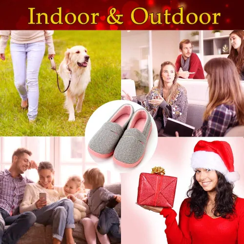 Vista 7 de Urbancolor Pantuflas de interior lavables con espalda cerrada para mujer, antideslizantes, transpirables, para el hogar