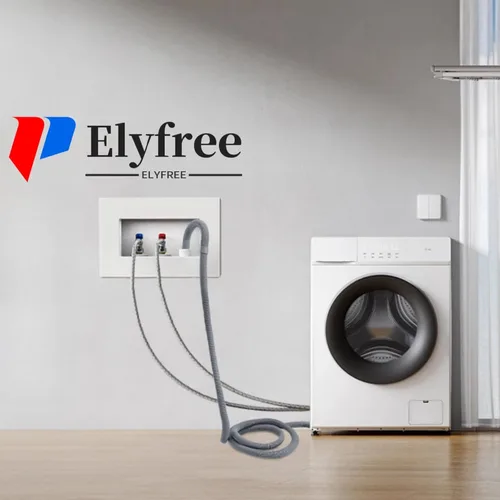 Vista 2 de Elyfree - Manguera de drenaje para lavadora, extensión de manguera de drenaje de 3.2 pies, manguera de drenaje flexible para lavadora, kits