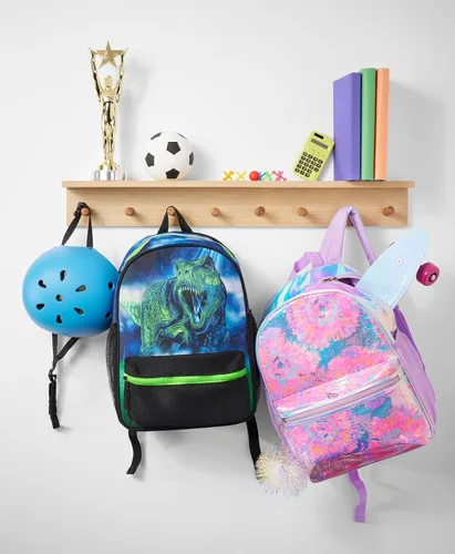 Vista 2 de The Children's Place Mochila preescolar unisex para niños y niñas, Tinte anudado holográfico, Mochila preescolar para niños y niñas