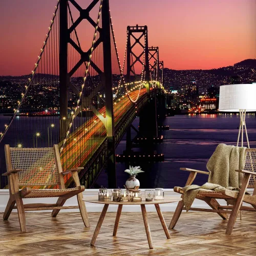 Vista 2 de artgeist Mural de pared Puente 79x61 in - XXL Papel pintado no tejido de vellón Decoración de pared Impresión fotográfica Imagen Diseño Decoración