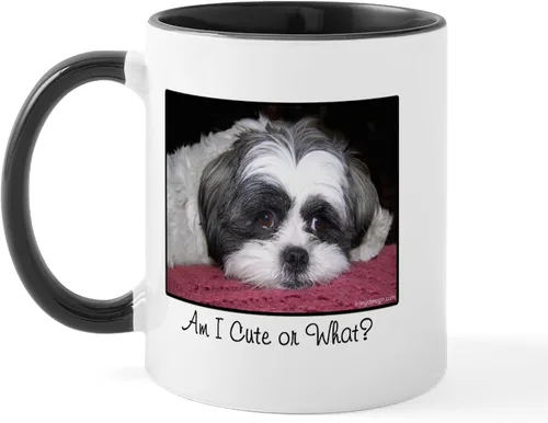 Vista 35 de CafePress Angel Shih Tzu In Clouds Taza de café de cerámica de 11 oz (11.0 fl oz)