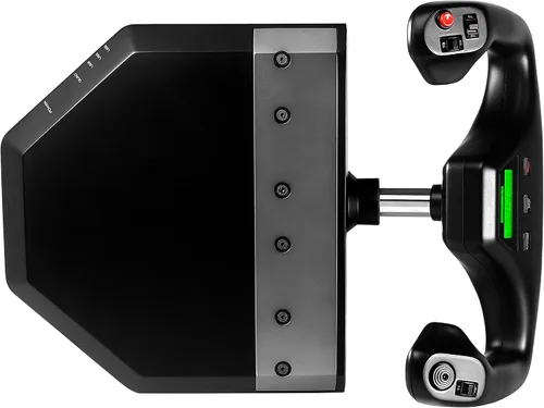 Vista 2 de Logitech G Sistema de yugo de vuelo PRO, yugo de simulación profesional y cuadrante del acelerador, 3 modos, 75 controles programables, perillas