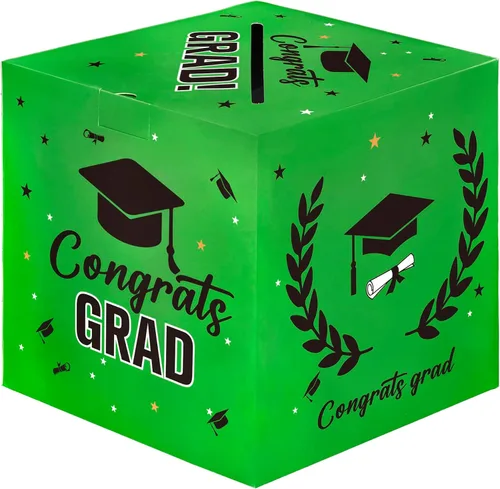 Vista 10 de Caja de tarjetas de graduación, decoraciones de fiesta de graduación 2026, cajas de tarjetas para graduación 2026, soporte para caja de graduación