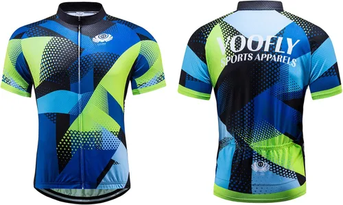 Vista 2 de voofly Hombres Ciclismo Jersey Conjunto Hombres Manga Corta Compresión Bicicleta Pantalones Cortos Gel Acolchado Ciclismo Ropa