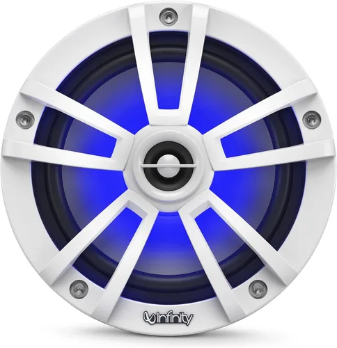 Vista 5 de Infinity Marine Bundle - Dos pares de altavoces coaxiales Infinity 622MLW Marine de 6.5 pulgadas RGB LED, color blanco