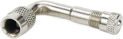 Vista 3 de Modengzhe 4 piezas de extensores de vástago de válvula de neumático de 90 grados H62, adaptadores de extensión de válvula de latón para neumáticos