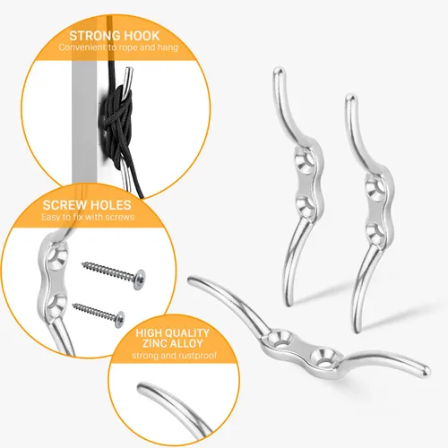 Vista 7 de LAIWOO M15 Kit de Sistema de Poleas de Acero Inoxidable - Rueda de Polea de Servicio Pesado, Bloque de Polea con Cuerda de Nylon, Ganchos, Placa