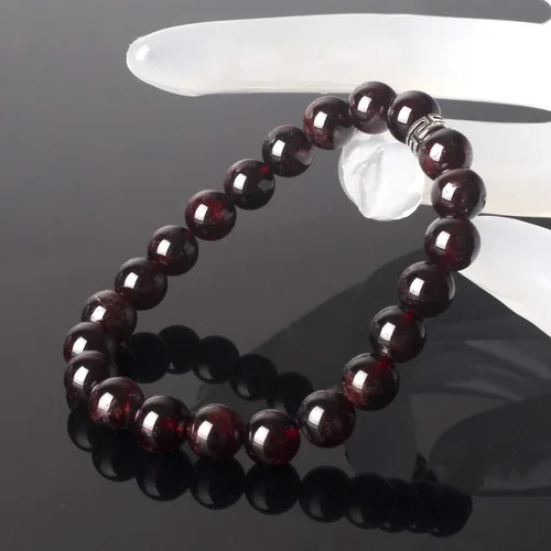 Vista 3 de BONNY BOXX Pulsera de piedras preciosas curativas naturales, pulsera de piedra semipreciosa de 0.315in para hombres y mujeres, joyería de cristal