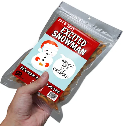 Vista 7 de Kiss My Carrot Trail Mix – Regalos traviesos de broma para mujeres – Divertidos regalos de muñeco de nieve para adultos – Regalo de comida picante