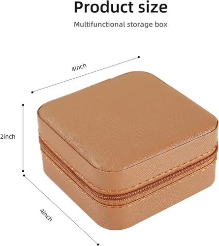 Vista 3 de KElofoN Estuche de viaje para joyas Caja de viaje para joyas Organizador de joyas de viaje Pequeño estuche organizador de joyas para niñas y mujeres