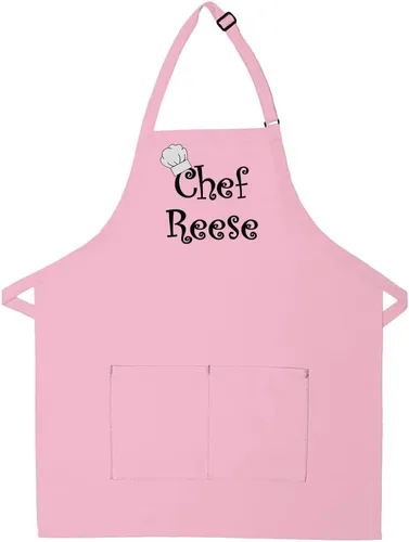 Vista 13 de Hecho en los EE. UU. Delantal Premium Bordado Personalizado para Adultos para Hombres Mujeres Día del Padre Día de la Madre Cocina Barbacoa Parrilla