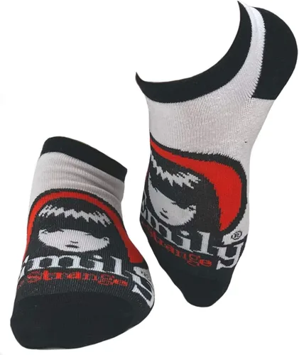 Vista 3 de Emily the Strange - Calcetines para mujer, diseño de calavera de gato negro, 3 pares