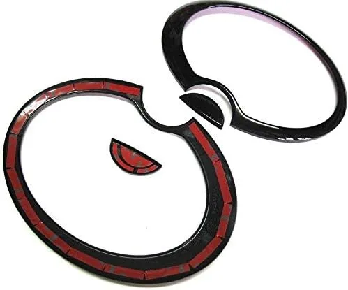 Vista 3 de Juego de cubierta de lámpara de cabeza negra brillante para Mini Cooper S R52 R53 2001-2006
