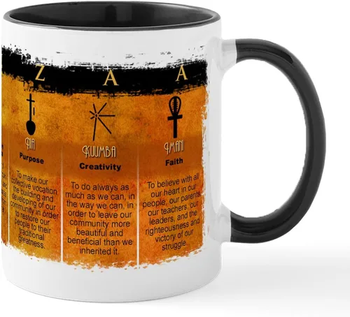 Vista 33 de CafePress Celebrate Kwanzaa - Taza de café de cerámica de 11 oz (11.0 fl oz)
