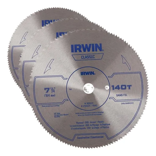 Vista 4 de Irwin Tools Classic Series - Hoja de sierra circular con cable de acero, 7 1/4 pulgadas, 40T (25230)