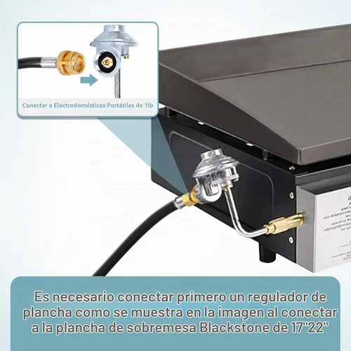 Vista 5 de SHINESTAR Manguera de extensión de propano de 5 pies para árbol de propano