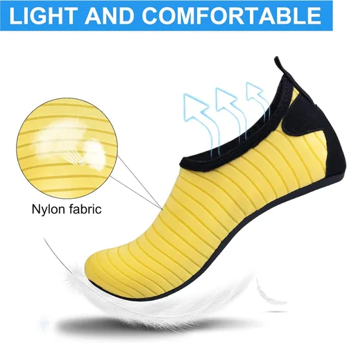 Vista 2 de Zapatos de agua para mujeres y hombres, zapatos de playa, calcetines de agua, zapatos de piscina, zapatos de secado rápido, zapatos de deportes