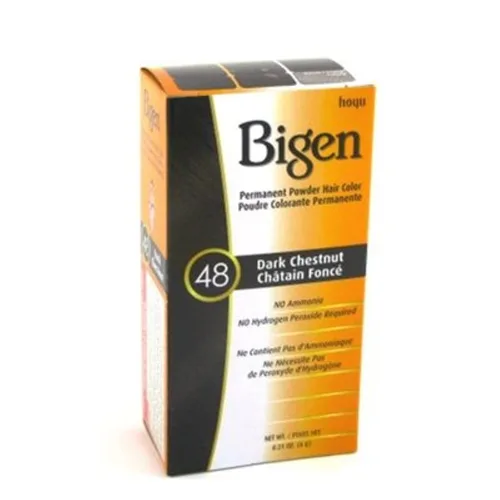 Vista 4 de Bigen - Tinte permanente en polvo, castaño claro #46, 0.21 onzas
