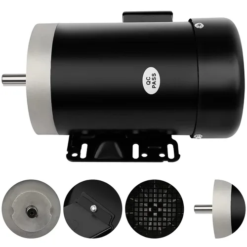 Vista 3 de Motor eléctrico 1.5HP 1750 RPM Motor trifásico de uso general 5/8 "Diámetro del eje 4 Polo 56C TEFC 60HZ 230/460V