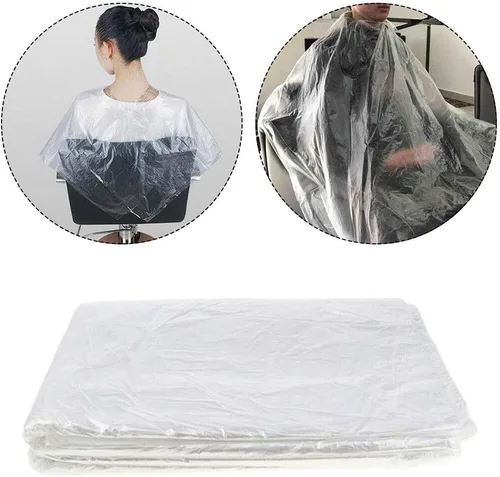 Vista 7 de 100 capas desechables de peluquería, 51 x 36 pulgadas, impermeable, para peluquería, para peluquería, para niños y adultos