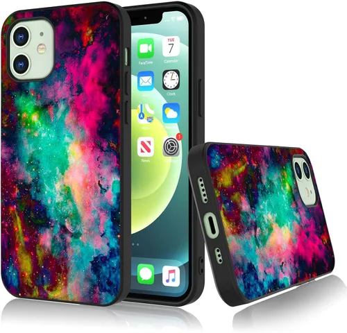 Vista 16 de Bcov Funda para iPhone 13, funda protectora de silicona suave a prueba de golpes con diseño de girasol de mariposa colorida para iPhone 13 Girasol