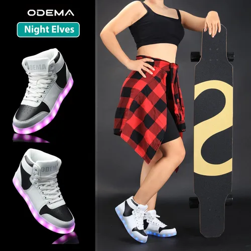 Vista 3 de Odema Zapatos LED unisex con luz superior alta para mujeres y hombres