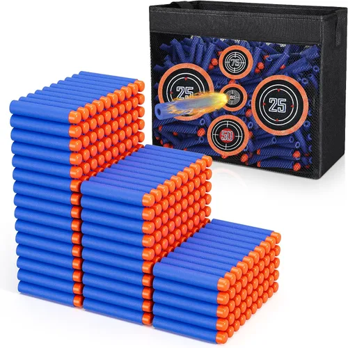 Vista 11 de Pokiiulk Dardos Balas de Repuesto Compatibles con Pistolas Nerf, 1000 Piezas de Dardos de Espuma Compatibles con Fiesta Nerf con Bolsa de Malla
