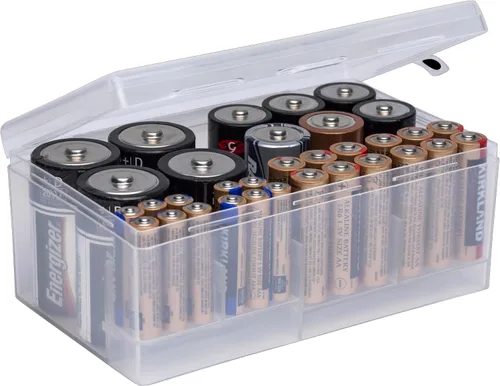 Vista 7 de Dial Industries - Funda organizadora de almacenamiento de batería, capacidad para 8D Keeps loose batteries sorted and easy to find, Compact