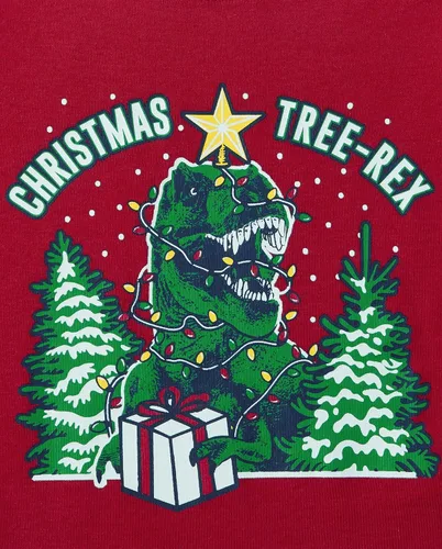 Vista 3 de The Children's Place Pijama de Navidad unisex para bebé, algodón