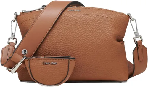 Vista 7 de Calvin Klein Cypress - Bolso cruzado con cremallera superior 2 en 1 para mujer Marrón/Caqui/Negro