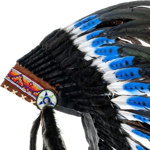 Vista 23 de Novum Crafts Tocado de plumas Inspirado en indios nativos americanos Elige