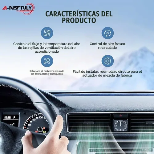 Vista 8 de Actuador de puerta de mezcla HVAC de reemplazo para Chrysler 200 2012-2014/Sebring, Dodge Avenger/Journey/Caliber, Jeep Wrangler/Patriot/Compass Ram