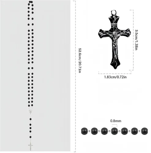 Vista 2 de First Communion Rosarys for Girls and Boys, RosaryBeads Catholic for Men, Women, Rosary Necklace as Gifts for Mother, Grandmother, Elders