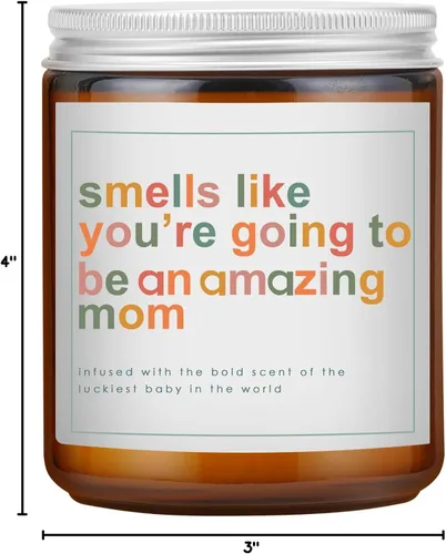 Vista 10 de Regalos del Día de la Madre para Mamá, Regalos para Mamá Nueva, Regalo para Nuevas Mamás, Regalo de Madres Después del Parto - Vela de Cera de Soja
